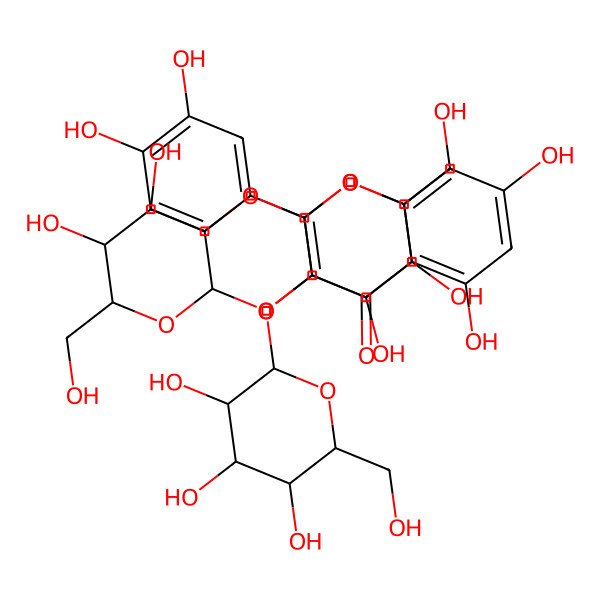 2D Structure of 2-(3,4-Dihydroxyphenyl)-3-[(O-beta-D-glucopyranosyl-(1-->2)-O-beta-D-galactopyranosyl-(1-->2)-beta-D-glucopyranosyl)oxy]-5,7-dihydroxy-4H-1-benzopyran-4-one