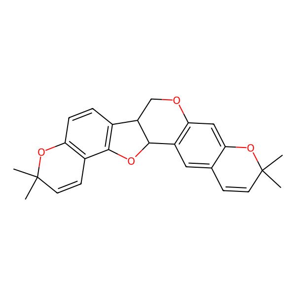2D Structure of (1S,14S)-7,7,20,20-tetramethyl-8,12,19,25-tetraoxahexacyclo[12.11.0.02,11.04,9.015,24.018,23]pentacosa-2(11),3,5,9,15(24),16,18(23),21-octaene