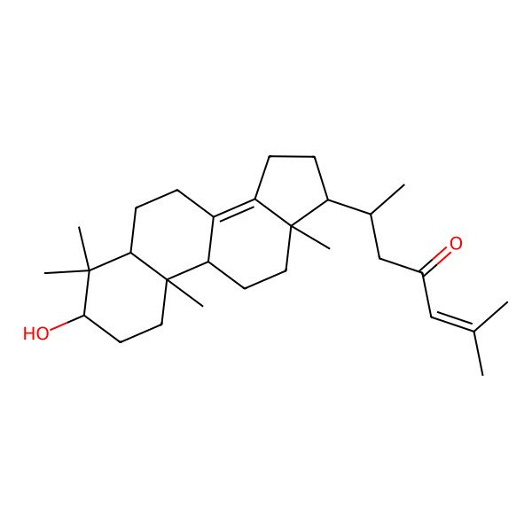 2D Structure of (6R)-6-[(3S,5R,9R,10R,13R,17R)-3-hydroxy-4,4,10,13-tetramethyl-1,2,3,5,6,7,9,11,12,15,16,17-dodecahydrocyclopenta[a]phenanthren-17-yl]-2-methylhept-2-en-4-one