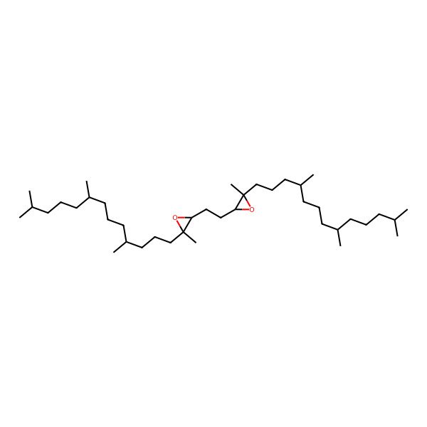 2D Structure of 2-Methyl-3-[2-[3-methyl-3-(4,8,12-trimethyltridecyl)oxiran-2-yl]ethyl]-2-(4,8,12-trimethyltridecyl)oxirane