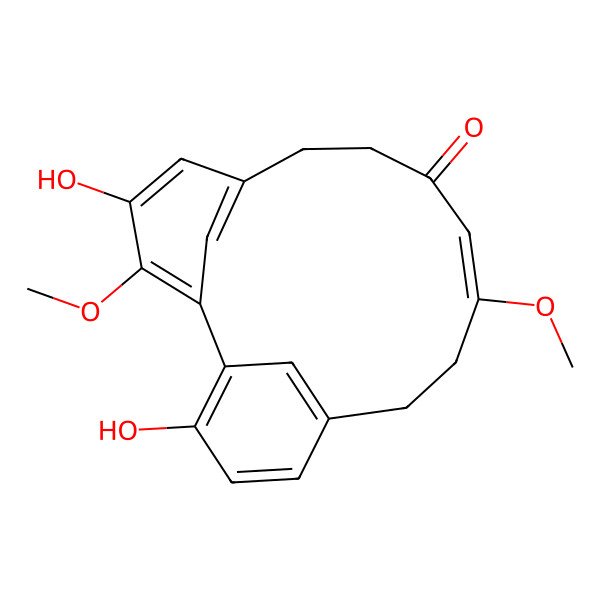 2D Structure of (10Z)-4,17-dihydroxy-3,11-dimethoxytricyclo[12.3.1.12,6]nonadeca-1(17),2,4,6(19),10,14(18),15-heptaen-9-one