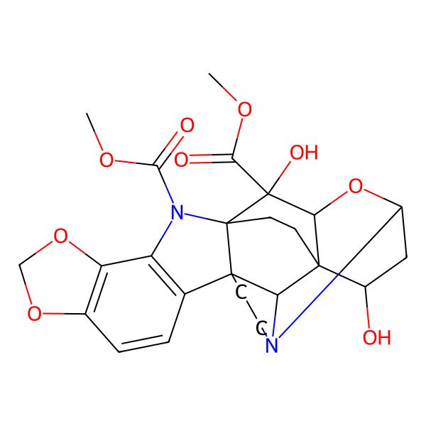 2D Structure of Dimethyl 18,23-dihydroxy-11,13,20-trioxa-3,16-diazaoctacyclo[15.6.2.01,19.02,6.03,21.06,17.07,15.010,14]pentacosa-7(15),8,10(14)-triene-16,18-dicarboxylate