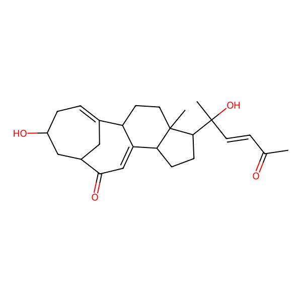 2D Structure of (2R,5S,6S,9R,13S,15S)-15-hydroxy-6-[(E,2S)-2-hydroxy-5-oxohex-3-en-2-yl]-5-methyltetracyclo[11.4.1.02,10.05,9]octadeca-1(17),10-dien-12-one