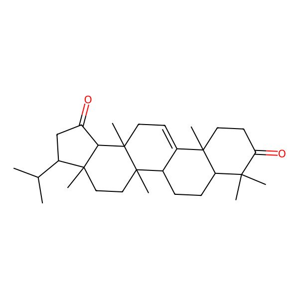 2D Structure of Fern-9(11)-en-3,19-dione