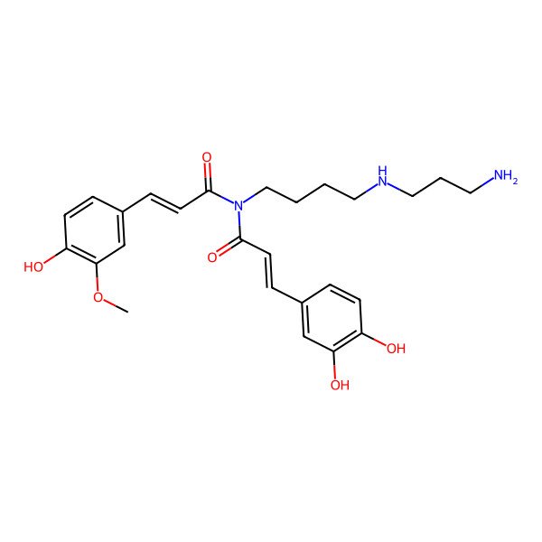 2D Structure of Feruloyl-caffeoyl spermidine