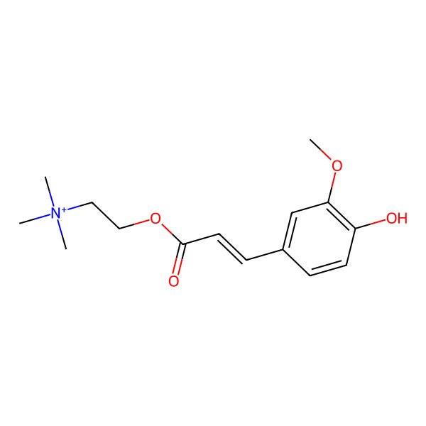 2D Structure of Feruloylcholine