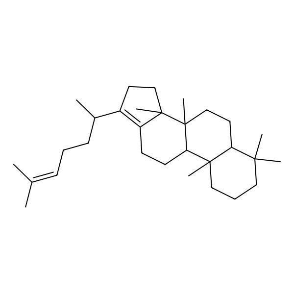 2D Structure of 4,4,8,10,14-pentamethyl-17-(6-methylhept-5-en-2-yl)-2,3,5,6,7,9,11,12,15,16-decahydro-1H-cyclopenta[a]phenanthrene
