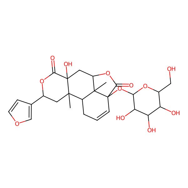 2D Structure of Fibrauretinoside A