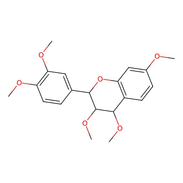 2D Structure of Fisetinidol-4beta-ol 3,4,7,3',4'-pentamethyl ether 2D Structure of Fisetinidol-4beta-ol 3,4,7,3',4'-pentamethyl ether