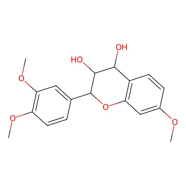 2D Structure of Fisetinidol-4beta-ol 7,3',4'-trimethyl ether