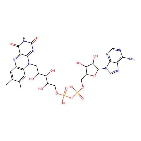 2D Structure of Flavin adenine dinucleotide