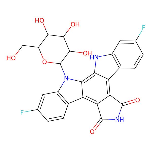2D Structure of Fluoroindolocarbazole B