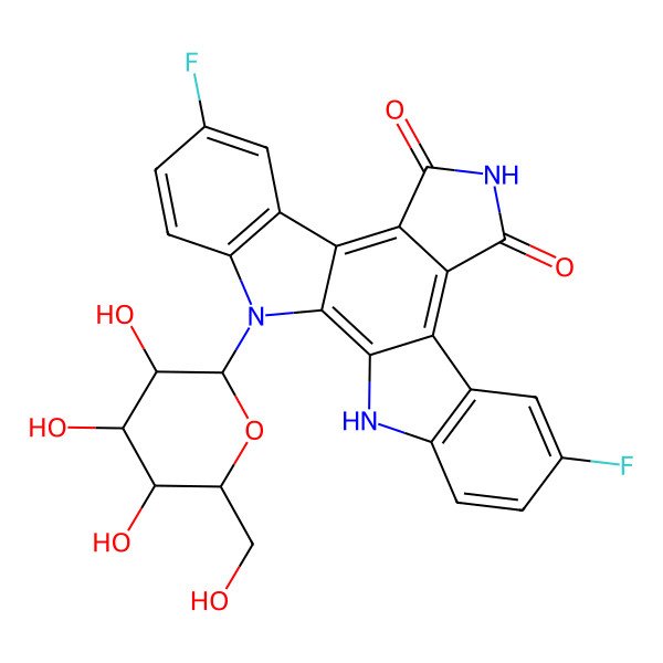 2D Structure of Fluoroindolocarbazole C