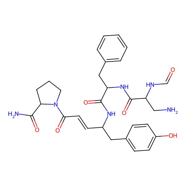 2D Structure of For-Dap-D-Phe-Unk-Pro-NH2
