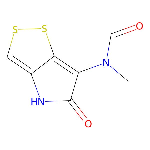 2D Structure of N-(4,5-Dihydro-5-oxo-1,2-dithiolo(4,3-b)pyrrol-6-yl)-N-methylformamide