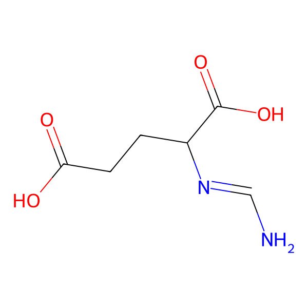 2D Structure of Formimino-L-glutamic acid