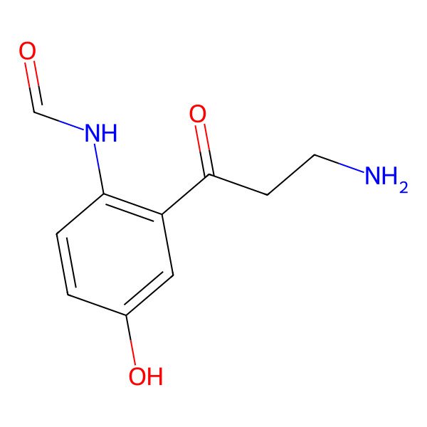 2D Structure of Formyl-5-hydroxykynurenamine