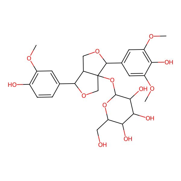 2D Structure of Fraxiresinol 1-O-glucoside