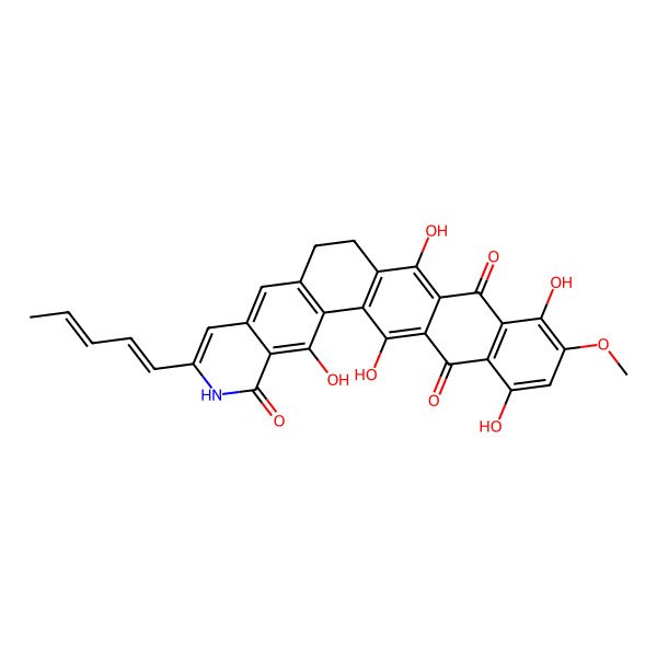2D Structure of Fredericamycin B