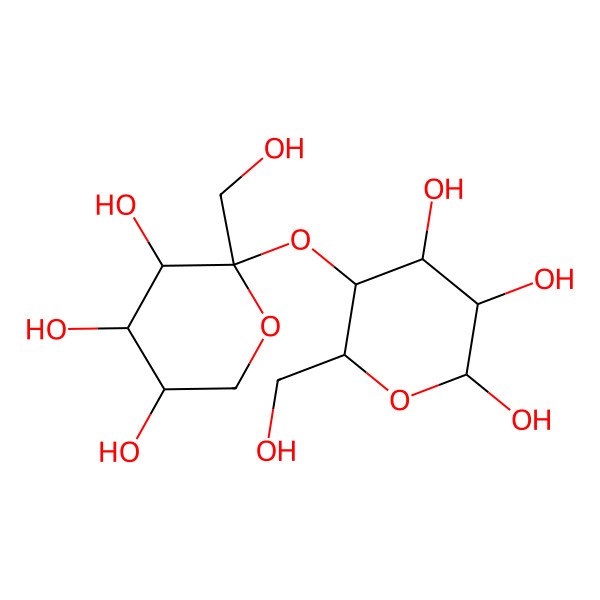 2D Structure of Fru(b2-4)b-Glc 2D Structure of Fru(b2-4)b-Glc