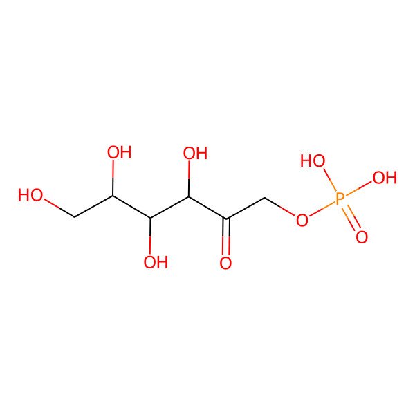 2D Structure of Fructose-1-phosphate