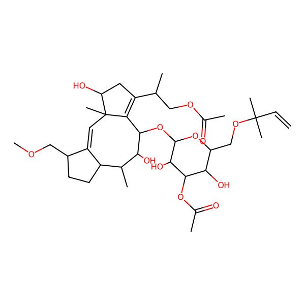 2D Structure of Fusicoccin from Fusicoccum amygdali, >=85%
