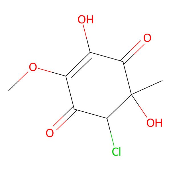 2D Structure of Fumigatin chlorohydrin
