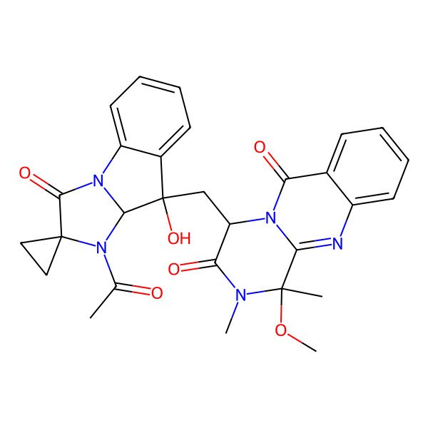 2D Structure of Fumiquinazoline O