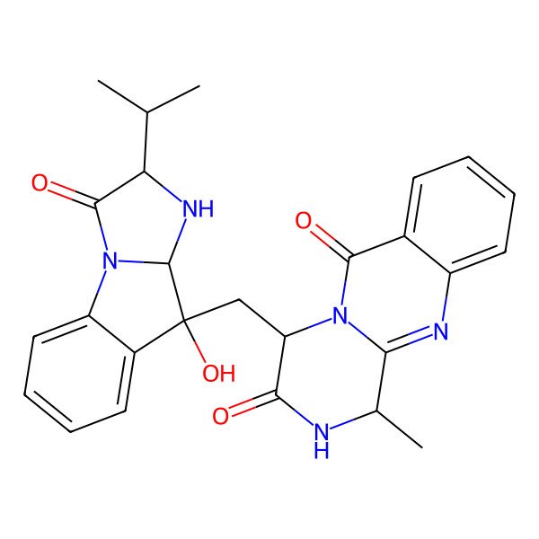 2D Structure of Fumiquinazoline S
