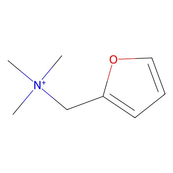 2D Structure of N,N,N-Trimethyl-2-furanmethanaminium