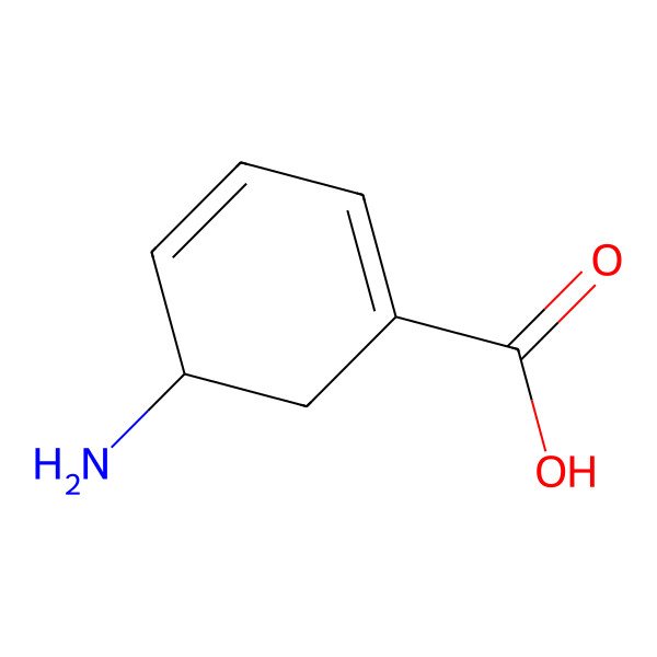 2D Structure of 3-Amino-2,3-dihydrobenzoic acid