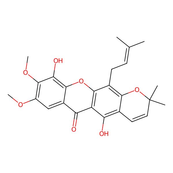 2D Structure of Gaboxanthone