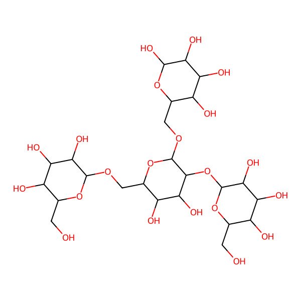 2D Structure of Gal(a1-2)[Gal(a1-6)]Gal(a1-6)b-Gal