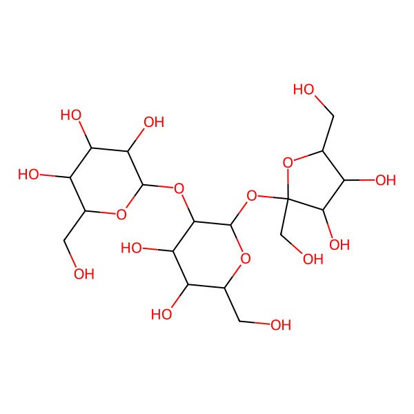 2D Structure of Gal(a1-2)Glc(b1-2b)Fruf