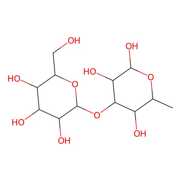 2D Structure of Gal(b1-3)b-Rha
