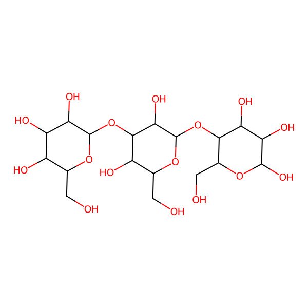 2D Structure of Gal(b1-3)Glc(b1-4)b-Gal