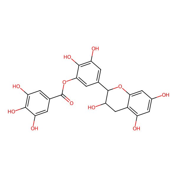 2D Structure of Gallocatechin 3'-O-gallate