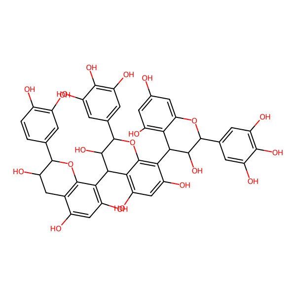 2D Structure of [Gallocatechin-(4alpha->8)]2-catechin