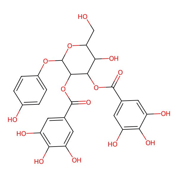 2D Structure of galloyl(-2)[galloyl(-3)]Hex-O-Ph(4-OH)
