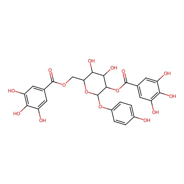 2D Structure of galloyl(-2)[galloyl(-6)]Hex-O-Ph(4-OH)