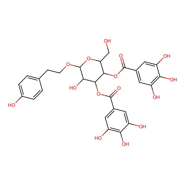 2D Structure of galloyl(-3)[galloyl(-4)]Hex-O-EtPh(4-OH)