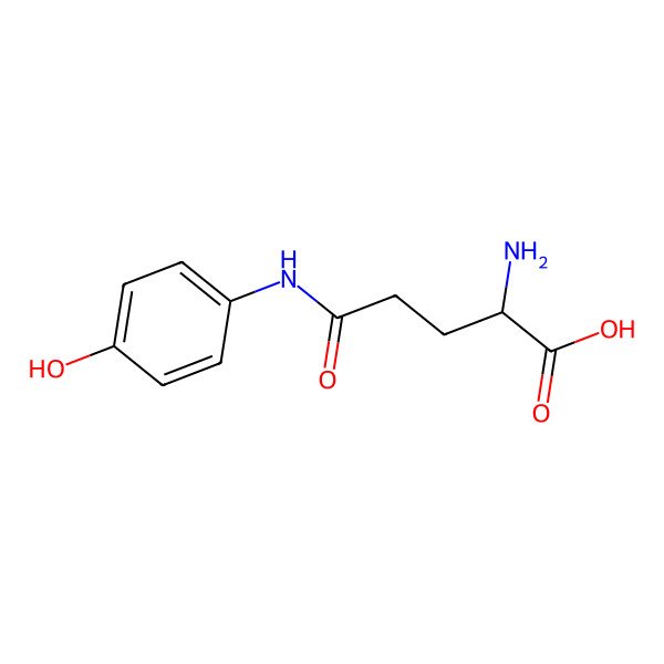 2D Structure of gamma-L-Glutaminyl-4-hydroxybenzene