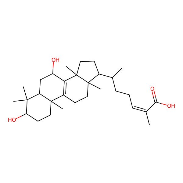 2D Structure of Ganoderique acid T