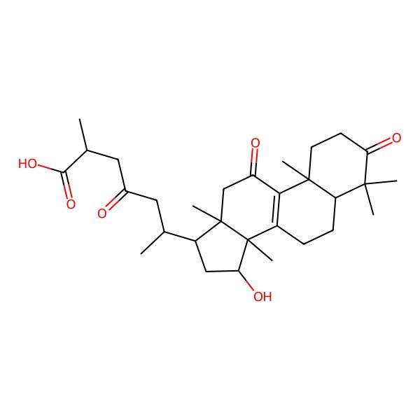 2D Structure of Ganolucidic acid A