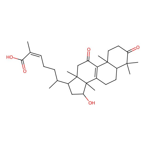 2D Structure of Ganolucidic Acid E