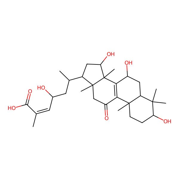 2D Structure of Ganolucidic acid gammaa