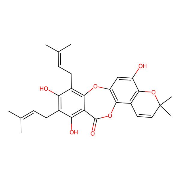 2D Structure of Garcinisidone E 2D Structure of Garcinisidone E