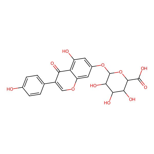 2D Structure of Genistein 7-O-glucuronide