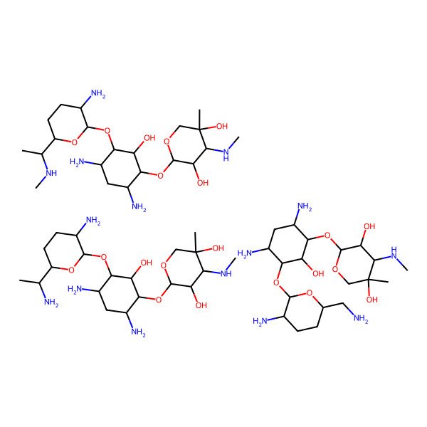 2D Structure of Gentamicinsulfate salt