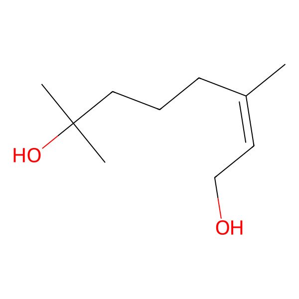 2D Structure of Geraniol hydrate